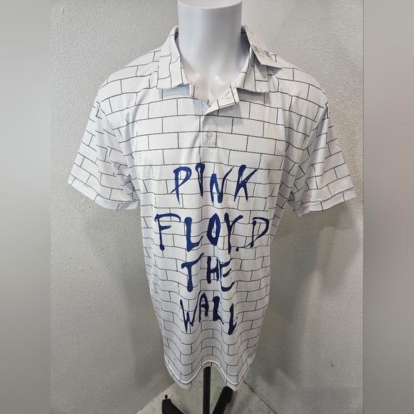 Pink Floyd NWT men's graphic polo 2XL - Picture 1 of 4